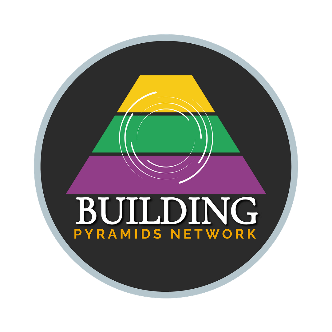 Building Pyramids Network Logo with a Transparent Background